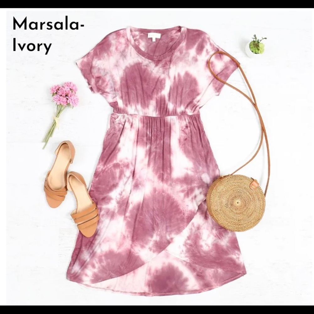 Riah High-low Empire dress